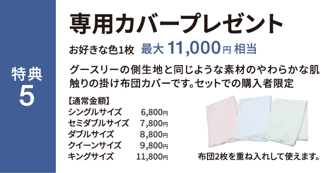 専用カバープレゼント