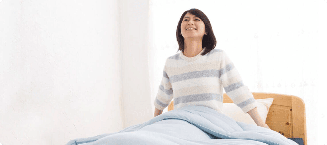 臭いの心配がなく安心する女性